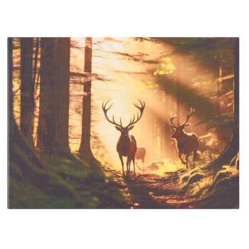 Paveikslas ant drobės "Briedis miške", 40x30 cm Paveikslas ant drobės "Briedis miške", 40x30 cm