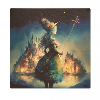 Paveikslas ant drobės "Fėja", 40x40 cm Paveikslas ant drobės "Fėja", 40x40 cm