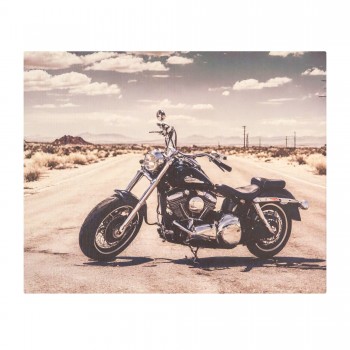 Paveikslas ant drobės "Motociklas Route 66", 50x40 cm Paveikslas ant drobės "Motociklas Route 66", 50x40 cm