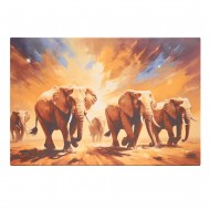 Paveikslas ant drobės "Drambliai", 60x40 cm Paveikslas ant drobės "Drambliai", 60x40 cm