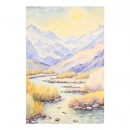 Paveikslas ant drobės "Kalnų upe", 40x60 cm Paveikslas ant drobės "Kalnų upe", 40x60 cm