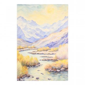 Paveikslas ant drobės "Kalnų upe", 40x60 cm Paveikslas ant drobės "Kalnų upe", 40x60 cm