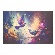 Paveikslas ant drobės "Paukščių šokis", 60x40 cm Paveikslas ant drobės "Paukščių šokis", 60x40 cm