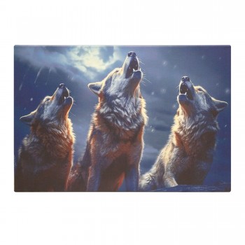Paveikslas ant drobės "Vilkų daina", 60x40 cm Paveikslas ant drobės "Vilkų daina", 60x40 cm