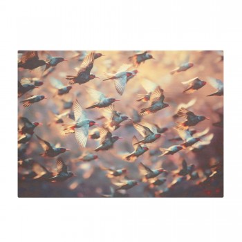Paveikslas ant drobės "Skrendančių paukščių būrys", 70x50 cm Paveikslas ant drobės "Skrendančių paukščių būrys", 70x50 cm