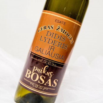 Lipni etiketė "Bosui" - 2