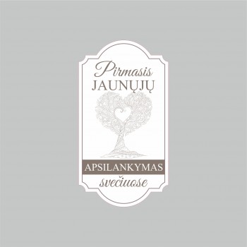 Lipni etiketė "Pirmas apsilankymas"