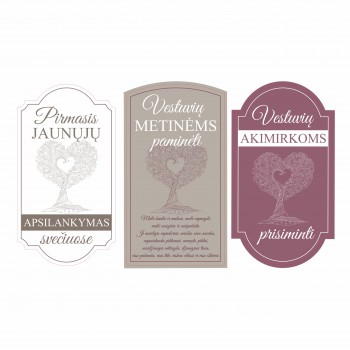 Lipnios etiketės 3 vnt. "Įsimintini momentai"