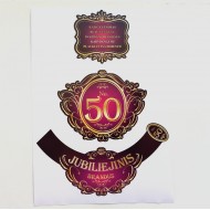 Lipni etiketė "Jubiliejinė" 60-70