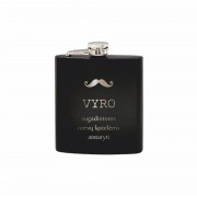 Metalinė Gertuvė, Fleškutė su užrašu, Vyro Sugadintos Ląstelėms Atstatyti, juoda 200 ml. Metalinė Gertuvė, Fleškutė su užrašu, Vyro Sugadintos Ląstelėms Atstatyti, juoda 200 ml.