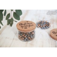 Stiklinis indas "Mamai" 380 ml.