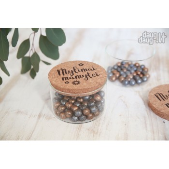 Stiklinis indas "Mamai" 380 ml.