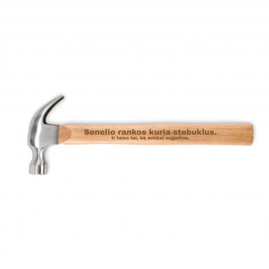 Plaktukas su užrašu, Senelio Rankos Kuria Stebuklus