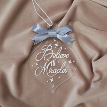 Kalėdinis eglutės žaisliukas "Believe in Miracles" 