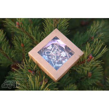 Kalėdinis eglutės žaisliukas "Let it snow" 