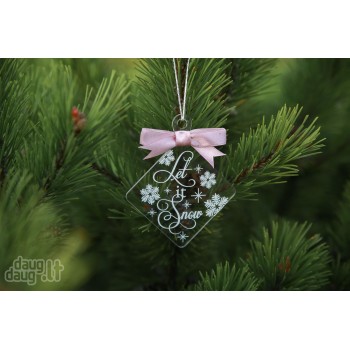 Kalėdinis eglutės žaisliukas "Let it snow" 