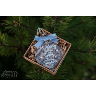 Kalėdinis eglutės žaisliukas "Wishing you the gifts of the season" 