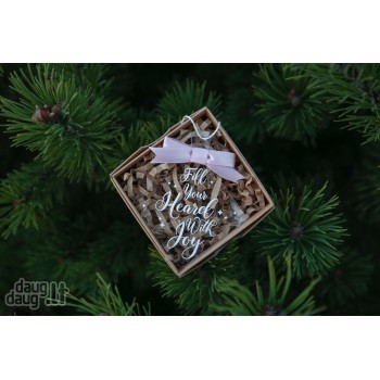 Kalėdinis eglutės žaisliukas "Fill Your heard with Joy" 
