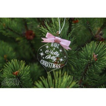 Kalėdinis eglutės žaisliukas "Have a HJ Christmas" 