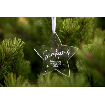 Kalėdinis eglutės žaisliukas ŽVAIGŽDĖ