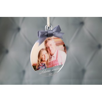 Eglutės žaisliukas su nuotrauka 95x102 mm.III-6 Eglutės žaisliukas su nuotrauka 95x102 mm.III-6