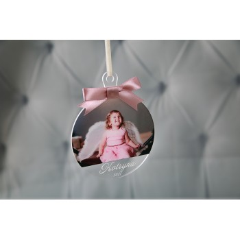 Eglutės žaisliukas su nuotrauka 95x102 mm.III-5