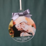 Eglutės žaisliukas su nuotrauka 95x102 mm.III-4