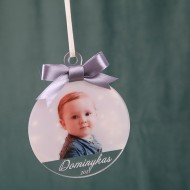 Eglutės žaisliukas su nuotrauka 95x102 mm.III-7 Eglutės žaisliukas su nuotrauka 95x102 mm.III-7