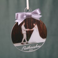 Eglutės žaisliukas su nuotrauka 95x102 mm.III-8