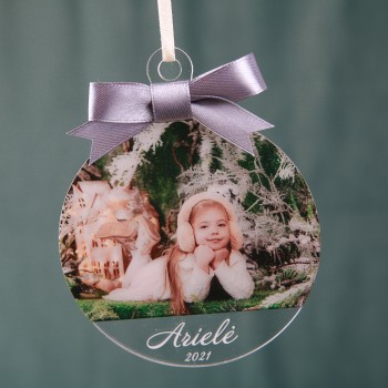 Eglutės žaisliukas su nuotrauka 95x102 mm.III-3