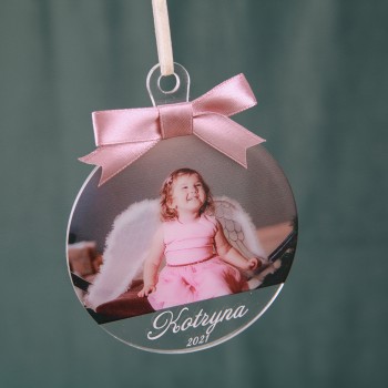 Eglutės žaisliukas su nuotrauka 95x102 mm.III-5