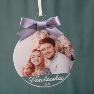 Eglutės žaisliukas su nuotrauka 95x102 mm.III-9