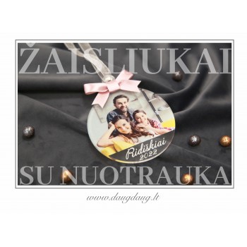 Eglutės žaisliukas su nuotrauka 95x102 mm