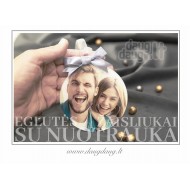 Eglutės žaisliukas su nuotrauka 95x102 mm.III-2