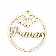 Kalėdinis eglutės žaisliukas su vardu "Snaigė" 77x83 mm