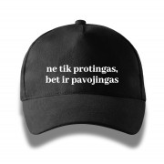 Kepurė su snapeliu "Ne tik protingas, bet ir pavojingas"