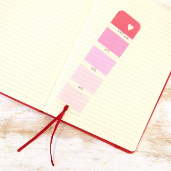 Skirtukas knygai "Meilės spalvų paletė"