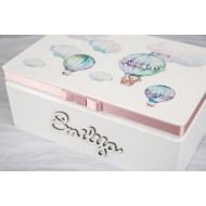 Krikštadėžė - daiktadėžė "Oro balionai danguje" - 3