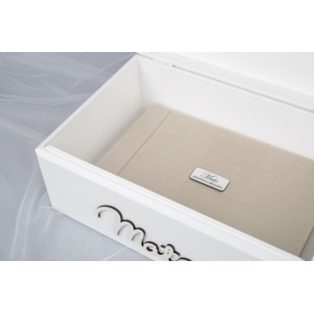 Krikštadėžė - daiktadėžė "Oro balionai danguje su Drambliuku"