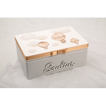 Krikštadėžė - daiktadėžė "Oro balionai" - G2