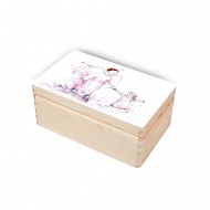 Krikštadėžė "Su angelu ir mergaite"-M