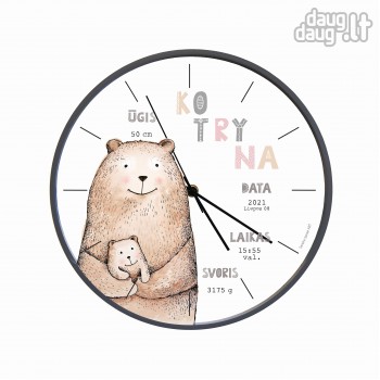 Sieninis laikrodis MAMA MEŠKA (su metrikais)