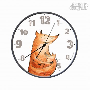 Sieninis laikrodis MAMA LAPĖ clock Sieninis laikrodis MAMA LAPĖ clock