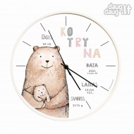 Sieninis laikrodis MAMA MEŠKA (su metrikais)
