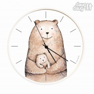Sieninis laikrodis MAMA MEŠKA art Sieninis laikrodis MAMA MEŠKA art