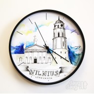 Sieninis laikrodis VILNIAUS art Sieninis laikrodis VILNIAUS art