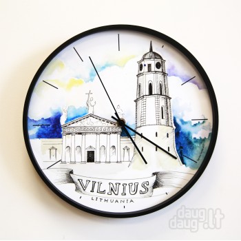 Sieninis laikrodis VILNIAUS art