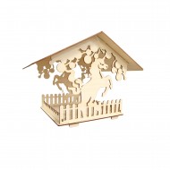 Medinė lesyklėlė "Vienaragiai" Medinė lesyklėlė "Vienaragiai"