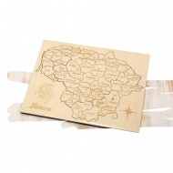 Medinė dėlionė su Lietuvos rajonais, Lietuva