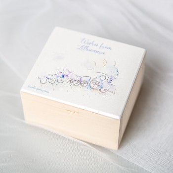 Medinė dėžutė "Traukinukas"